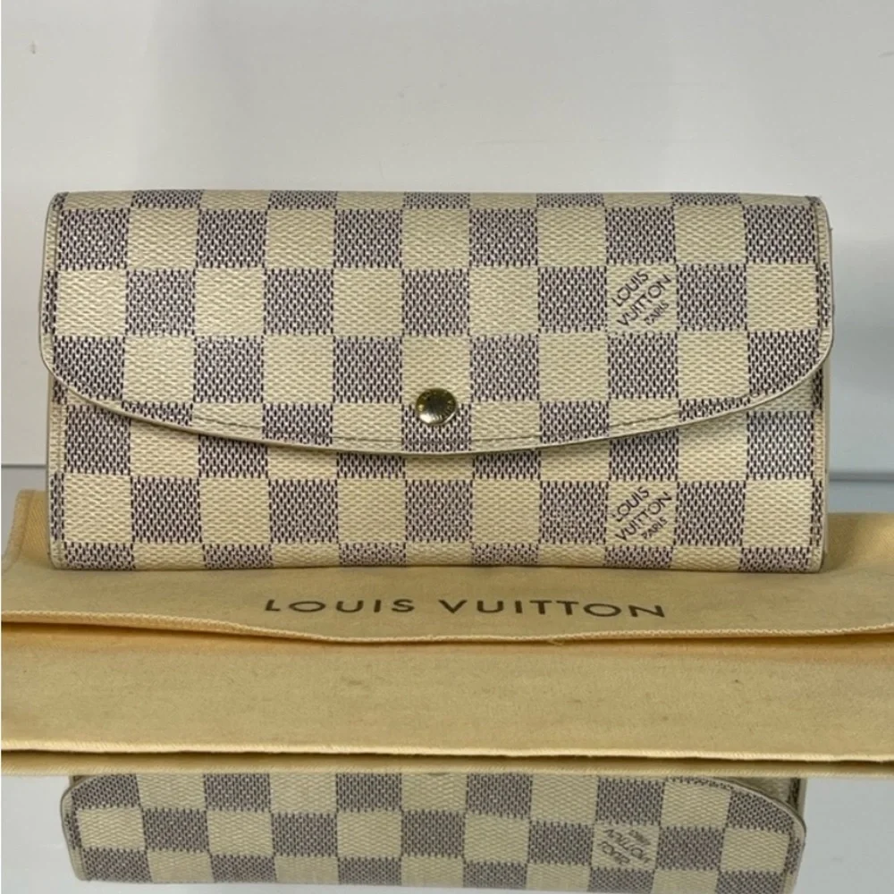 Louis Vuitton Damier Azur Emily Long Wallet